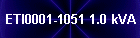 ETI0001-1051 1.0 kVA
