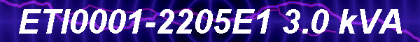 ETI0001-2205E1 3.0 kVA