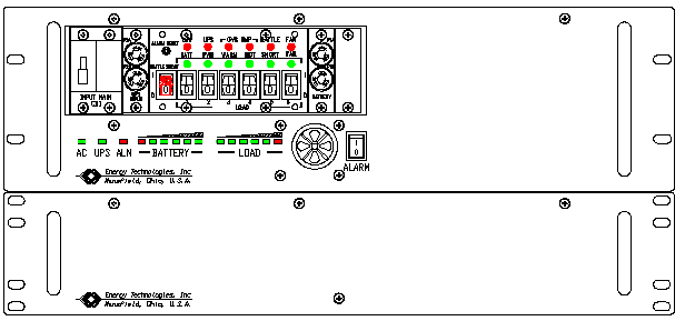 P/N: ETI0001-1453 Rugged MilSpec UPS and PDU Standard Front 