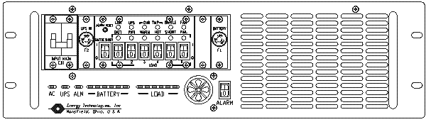 ETI0001-1467 2000VA Rugged UPS Front View 