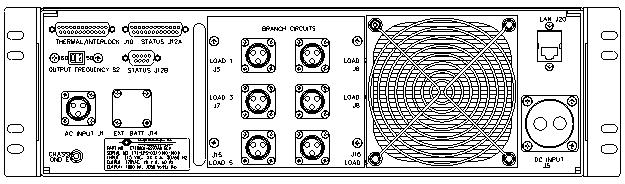 P/N: ETI0001-2227AB Rugged MilSpec UPS Standard Rear Panel Layout