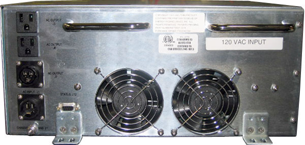 ETI0001-2275 Rugged MilSpec UPS Standard Rear Panel Layout